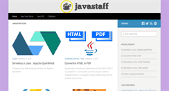 Desktop Screenshot of javastaff.com